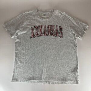Arkansas Razorbacks NCAA Gray Knights Apparel Short Sleeve Shirt Mens XL